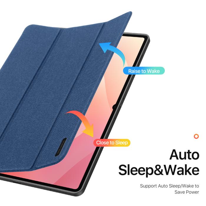 Bild 6, DUX DUCIS DUX DUCIS Galaxy Tab S11 Ultra Fodral DOMO Tri-Fold Blå