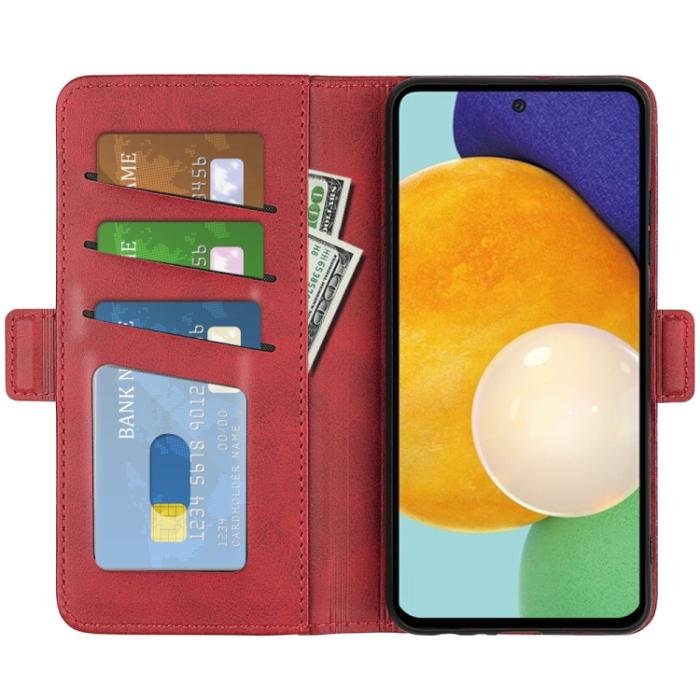 Bild 4,  Samsung Galaxy A13 4G Fodral Magnetisk Stängning Röd
