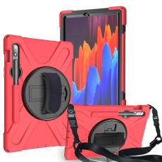  Galaxy Tab S8 / Tab S7 Skal 360&deg; Hybrid Kickstand Med Strap