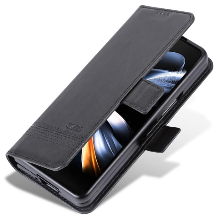 Bild 6, AZNS AZNS Galaxy Z Fold 5 Fodral PU-Läder Svart