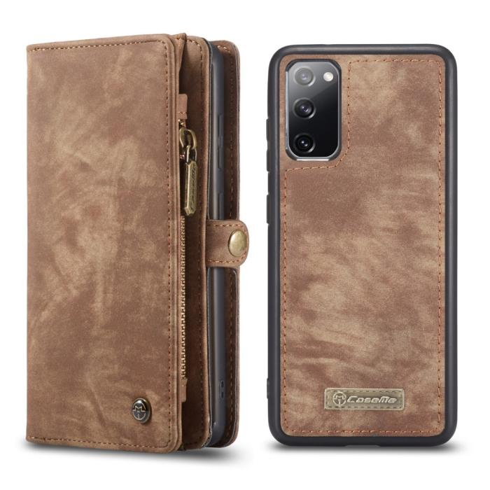 Bild 3, CASEME Samsung Galaxy S20 FE - CASEME 2-i-1 Magnet Skal/Fodral - Brun