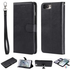  iPhone 6/6S/7/8 Plus - 2in1 Magnet Skal / Pl&aring;nboksfodral - Svart