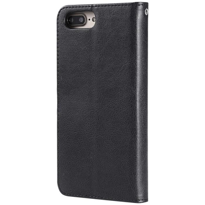 Bild 3,  iPhone 6/6S/7/8 Plus - 2in1 Magnet Skal / Plånboksfodral - Svart