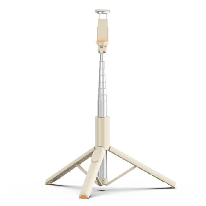 Bild 4, Tech-Protect Tech-Protect 146 cm Bluetooth Selfiestick Tripod Beige