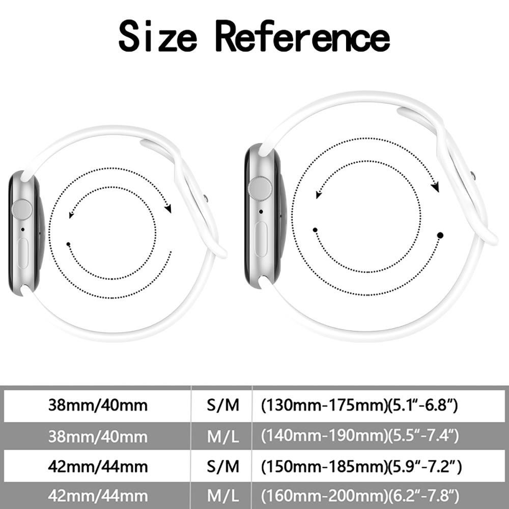 ColorPop Silikon Armband Butterfly Apple Watch 42/41/40/38 mm (S/M) Vit