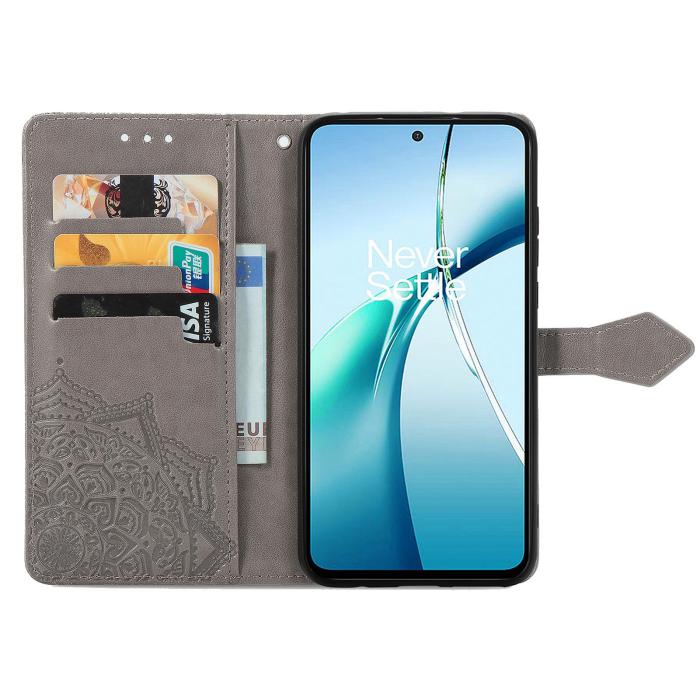 Bild 2,  Xiaomi 17T Fodral Läder Mandala Grå