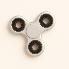  Fidget Spinner Ultra Spin Trio - Silver