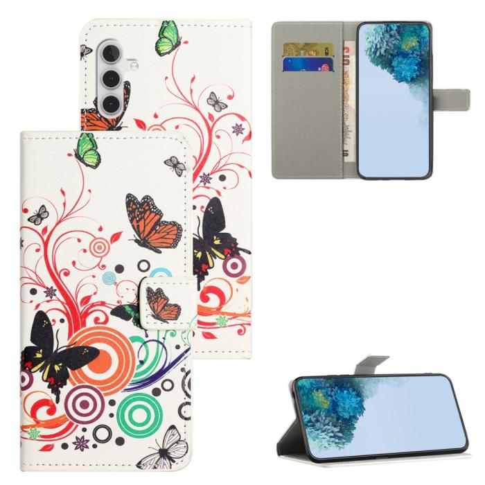 Bild 4,  Samsung Galaxy A35 5G Fodral Med Tryck Fjärilar
