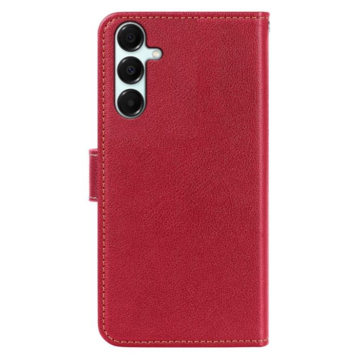 Bild 6,  Samsung Galaxy A27 Plånboksfodral Läder Röd