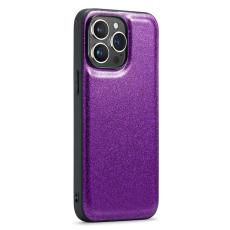 DG.MING DG.MING iPhone 15 Pro Skal L&auml;der Glitter Lila