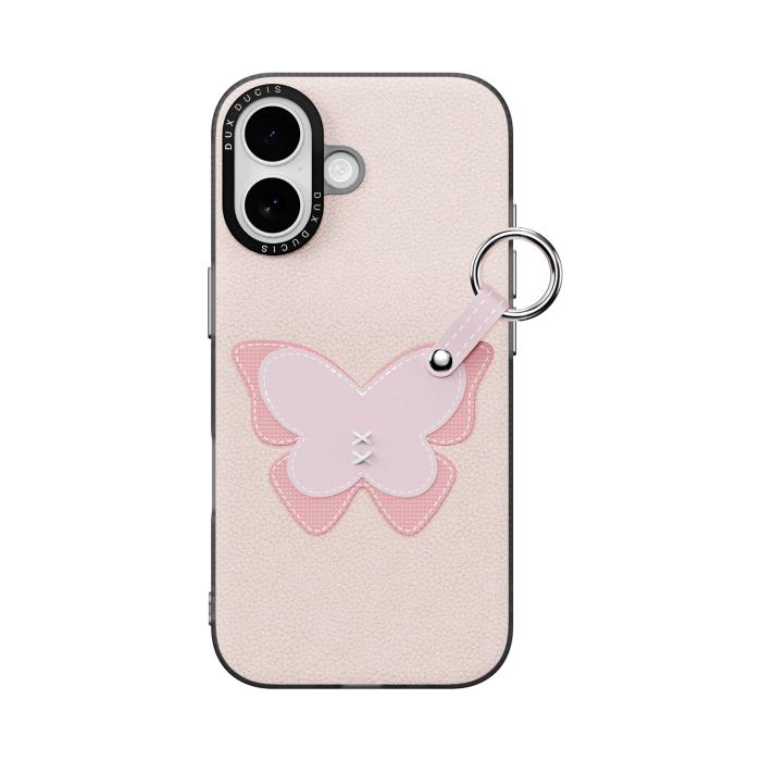 Bild 2, DUX DUCIS DUX DUCIS iPhone 17 Skal PU-Läder Fjäril Ljusrosa