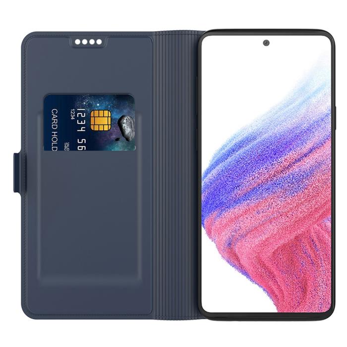 Bild 2,  Samsung Galaxy A25 5G Fodral Slim Läder Blå
