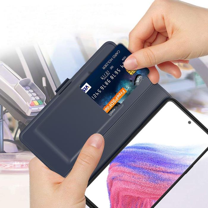 Bild 5,  Samsung Galaxy A25 5G Fodral Slim Läder Blå