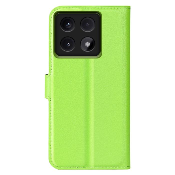 Bild 6,  Xiaomi 14T Pro Fodral Litchi Läder Grön