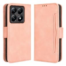  Xiaomi 14T Fodral Med Avtagbart Kortfodral Rosa