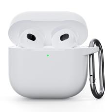  AirPods 4 Skal Med Krok Silikon Vit