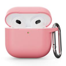  AirPods 4 Skal Med Krok Silikon Rosa