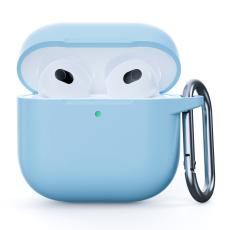 AirPods 4 Skal Med Krok Silikon Bl&aring;