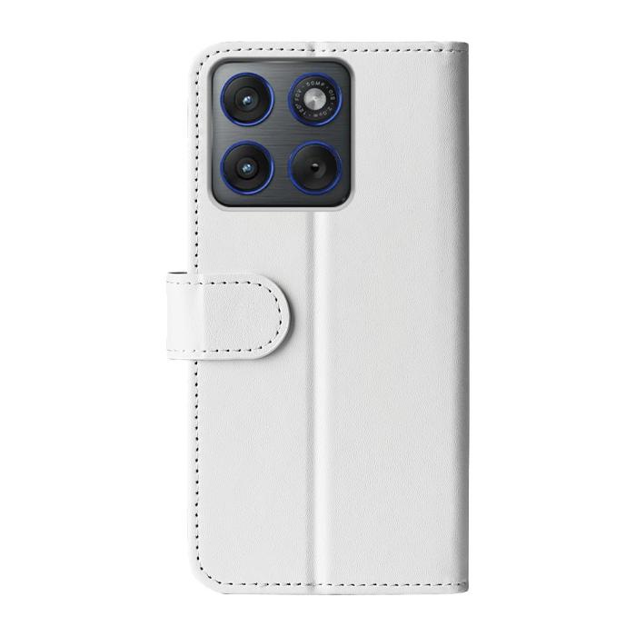 Bild 6,  Motorola Edge 70 Fodral Crazy Horse Läder Vit