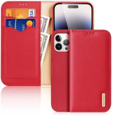 DUX DUCIS DUX DUCIS iPhone 15 Pro Max Fodral Hivo &Auml;kta L&auml;der R&ouml;d