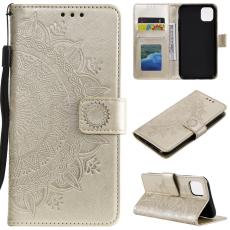  iPhone 11 - Pl&aring;nboksfodral Mandala - Guld