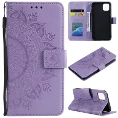  iPhone 11 - Pl&aring;nboksfodral Mandala - Lila