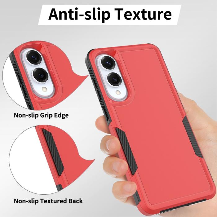 Bild 6,  Samsung Galaxy S25 Edge Skal Extreme Shockproof Hybrid Röd