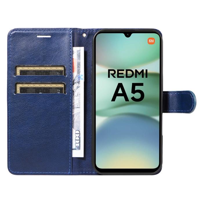 Bild 2,  Xiaomi Redmi A5 Fodral Läder Blå