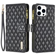 BINFEN BINFEN iPhone 16 Pro Max Fodral Diamond Multifunktionell Svart