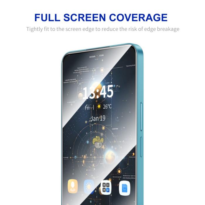 Bild 2, ENKAY ENKAY Redmi Note 14 5G/4G 2-PACK Skärmskydd Heltäckande
