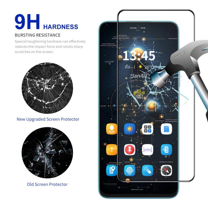 Bild 3, ENKAY ENKAY Redmi Note 14 5G/4G 2-PACK Skärmskydd Heltäckande