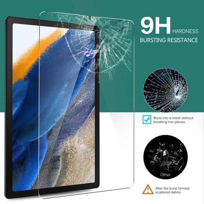 Bild 4,  Samsung Galaxy Tab A11 / A9 Skärmskydd Härdat Glas