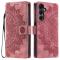  Samsung Galaxy A16 / A26 5G Fodral Mandala Läder Roséguld