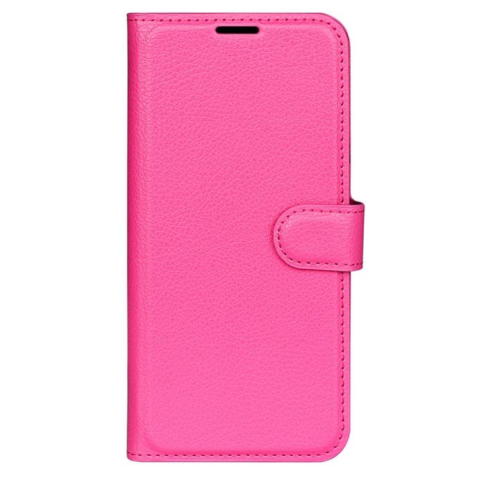 Bild 5,  Xiaomi Redmi Note 12 4G Fodral Litchi Läder Rosa
