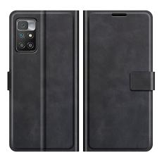  Xiaomi Redmi 10 Fodral Solid L&auml;der Svart
