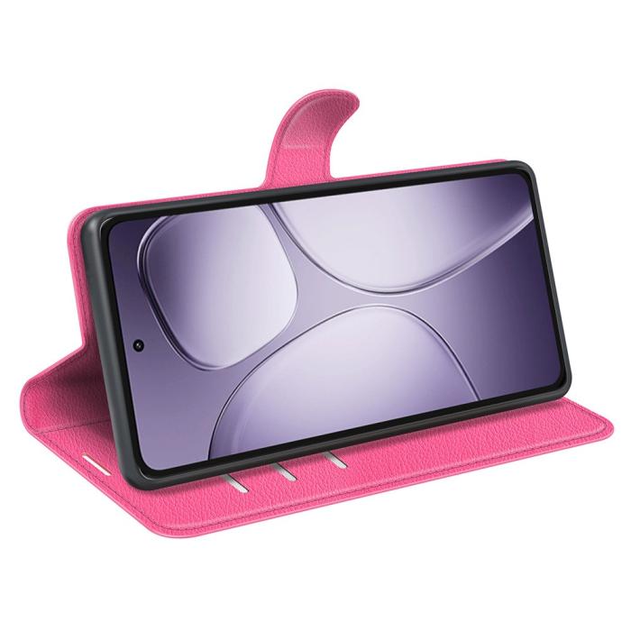 Bild 3,  Xiaomi 14T Pro Fodral Litchi Läder Rosa