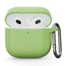  AirPods 4 Skal Med Krok Silikon Gr&ouml;n