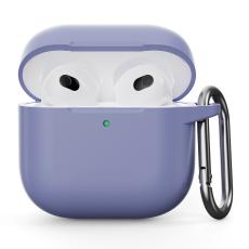  AirPods 4 Skal Med Krok Silikon Lavendel