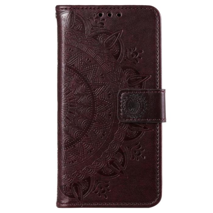 Bild 5,  Sony Xperia 10 VI Mandala Läder Fodral Brun