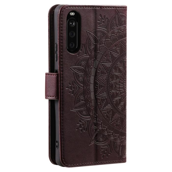 Bild 6,  Sony Xperia 10 VI Mandala Läder Fodral Brun