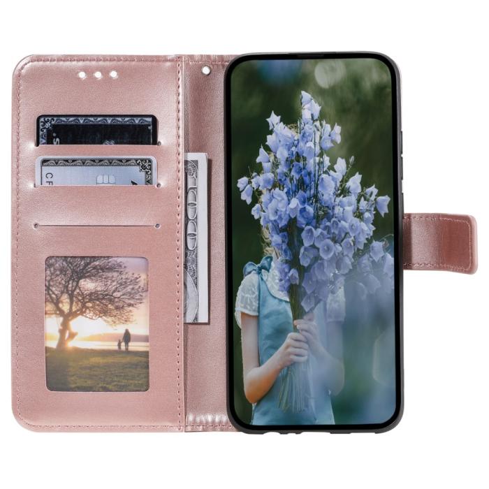 Bild 2,  Sony Xperia 10 VI Mandala Läder Fodral Roséguld
