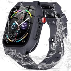 ShellBox ShellBox Armband Apple Watch 41 mm Vattent&auml;tt IP68 Skal Svart