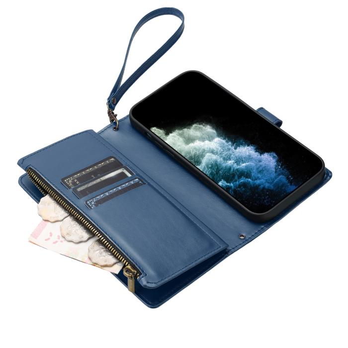 Bild 5,  Samsung Galaxy S26 Fodral Multifunktionellt Läder Blå