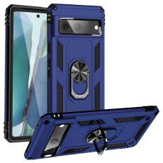  Google Pixel 7 Skal Shockproof Hybrid Ring Armor Bl&aring;