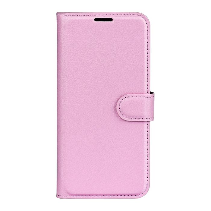 Bild 5,  Xiaomi Redmi Note 14 4G Fodral Litchi Läder Ljus Rosa