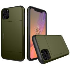  iPhone 11 Pro - Hybrid Skal Med Kortfack - Gr&ouml;n