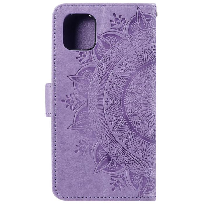 Bild 3,  iPhone 11 - Plånboksfodral Mandala - Lila