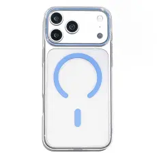  iPhone 18 Pro / 17 Pro Skal MagSafe Transparent/Ljus Bl&aring;