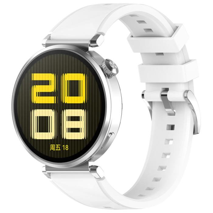 Bild 3,  Huawei Watch GT 6/5/4 41 mm/5 Pro 42 mm Armband Silikon Vit