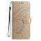  Samsung Galaxy A37 5G Fodral Med Fjäril Tryck Guld